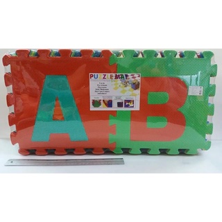 แผ่นจิ๊กซอรองคลานคละสี A-z ขนาดประมาณ29×29cm