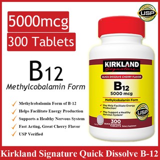 Kirkland Signature Quick Dissolve B-12 5000 mcg., 300 Tablets