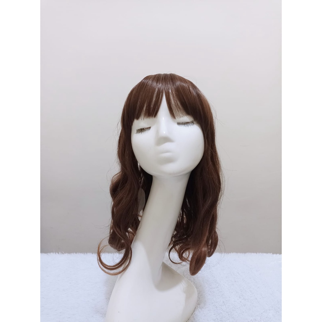 CURLY BANGS WIG WITH FRONT BANGS (KIM)