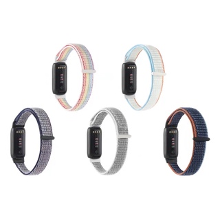 สายนาฬิกาข้อมือไนล่อน แบบเปลี่ยน สําหรับ Fitbit Luxe