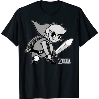 เสื้อยืดผ้าฝ้าย เสื้อยืดคอกลม แขนสั้น ผ้าฝ้าย 100% พิมพ์ลาย Nintendo Zelda Legend Nintendo Zelda สําหรับผู้ชาย