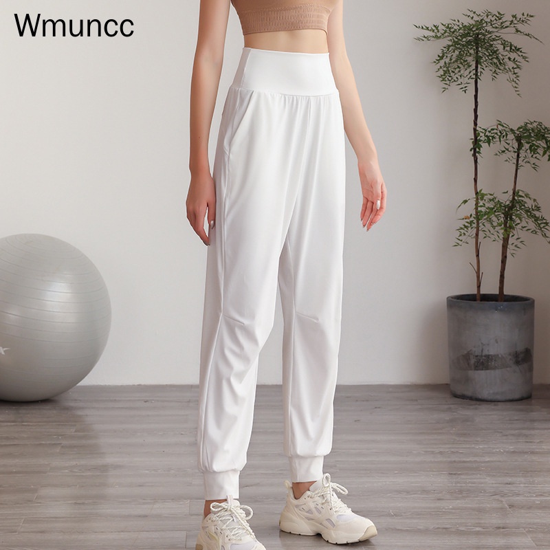 Wmuncc กางเกงเลกกิ้งลําลอง ทรงหลวม ระบายอากาศ แบบแห้งเร็ว เหมาะกับการเล่นโยคะ กีฬา ฟิตเนส สําหรับผู้หญิง