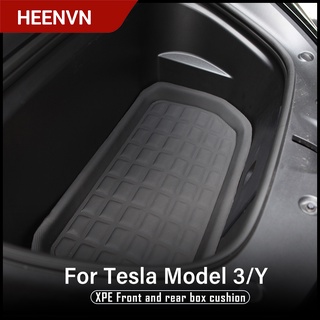 Tesla อุปกรณ์เสริมFor Tesla Model Y Accessories 2021 Dedicated luggage Mat ModelY 2022 Boot Liner Trunk Cargo Mat Tray F