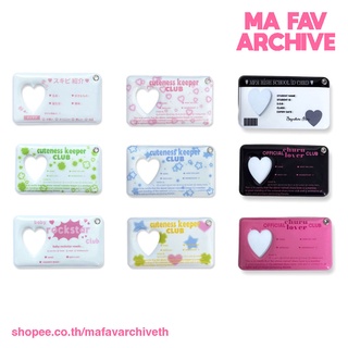 (พร้อมส่งในไทย) mafavarchive - card holder keyring (ID photo) พวงกุญแจ ที่ใส่การ์ด พร้อมช่องใส่รูป