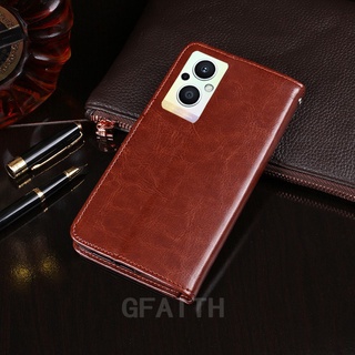 2022 เคสโทรศัพท์มือถือหนังนิ่มฝาพับพร้อมช่องใส่บัตรอเนกประสงค์หรูหราสําหรับเคส OPPO Reno 7 Z 5G Reno7 4G เคสโทรศัพท์ Reno7Z