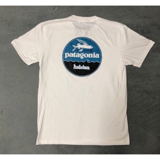 ใหม่ Patagonia Haleiwa เสื้อยืดลําลองสําหรับ Unisex ผ้าฝ้ายแขนสั้นพิมพ์ลาย เสื้อยืดคอกลมผ้าฝ้าย