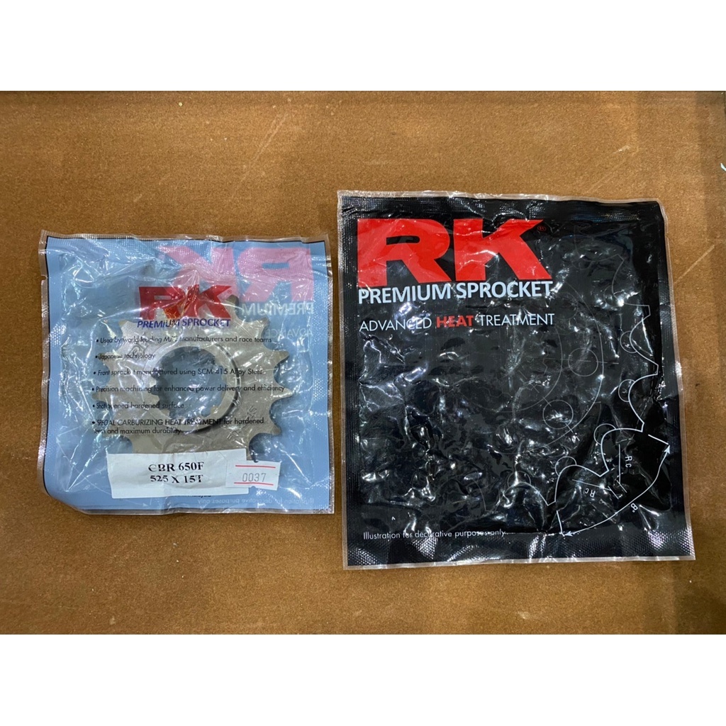 สเตอร์หน้า CB650F / CBR650 ขนาด525 เบอร์15 งาน RK 8