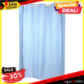 ผ้าม่าน EYELET HOME L&amp;S VANELLI UV 140X160 ซม. สีฟ้า ผ้าม่านหน้าต่าง EYELET CURTAIN HOME L&amp;S VANELLI UV 140X160CM CYAN