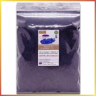 ผงอัญชัน 400 กรัม อัญชันบดผง ชาสมุนไพร 100% Butterfly Pea Flower Powder Grade AA+ ชาดอกอัญชัน