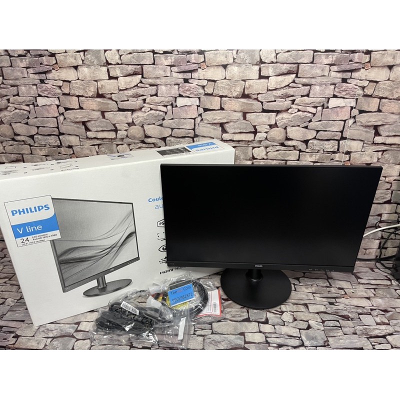 จอคอม MONITOR (จอมอนิเตอร์) PHILIPS 241V8/67 23.8" IPS FHD 75Hz