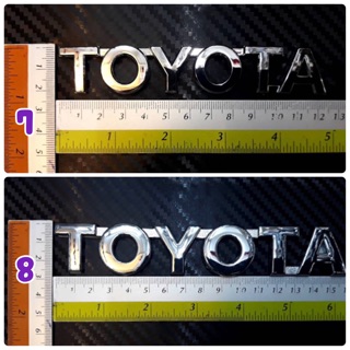 Logo พลาสติกชุปโครเมียม คำว่า TOYOTA