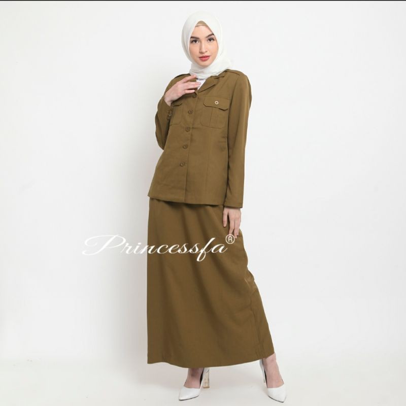 PRINCESSFA UNIFORM / BZR BLAZER SET / CIVIL SERVANT / TEACHER / REGIONAL GOVERNMENT UNIFORM SPAN SKI