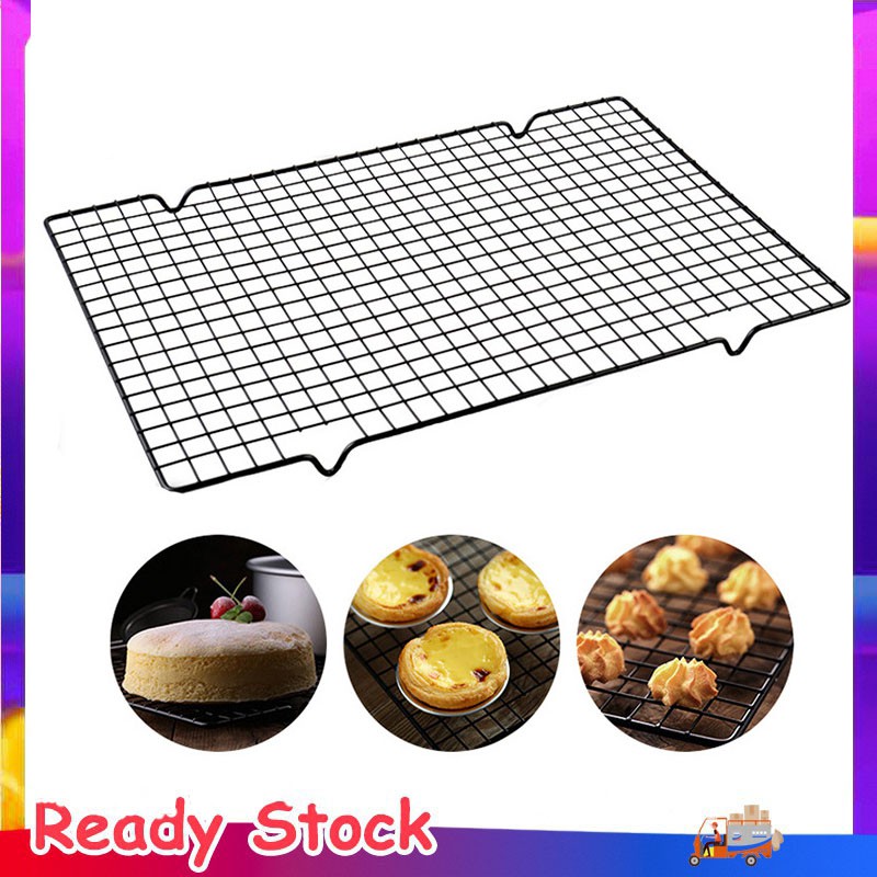 ❉ ตะแกรงวางขนม ตะแกรงพักขนม ขนาด ตะแกรงวางขนม 40x26.5x1.7cm L  28*25.5*2cm S