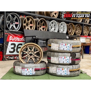 💥โปรโมชั่นล้อ 4ลายพร้อมยาง 💥 TE37 CE28 RE30 RPF1 พร้อมยาง 195/55R15 HERO R111