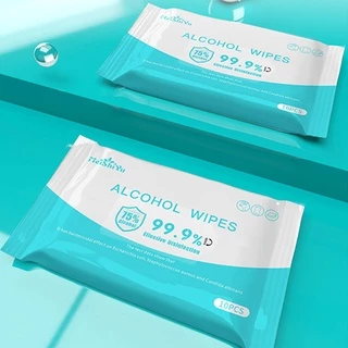 ทิชชูเปียกแอลกอฮอล์ Alcohol Wipes 75% กำจัดแบคทีเรีย​ฆ่าเชื้อโรค 99.9%