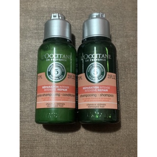 Loccitane Intensive Repair Shampoo + Conditioner 75 ml(มีทั้งแพ็คคู่ และ เดียว)