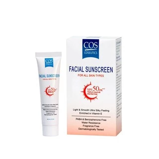 COS Coseutics Facial Sunscreen SPF50 PA+++ กันแดด 20 g. ทนน้ำและเหงื่อ #1767