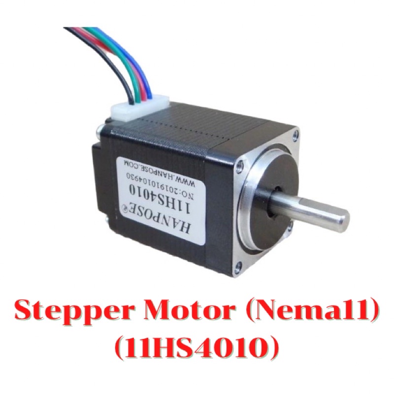 HANPOSE - Stepper Motor (Nema11) แรงบิด 12 N.cm 1.0A (11HS4010)