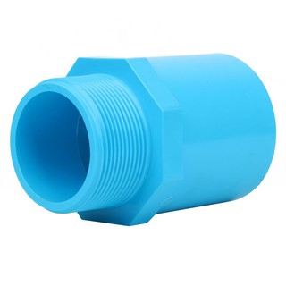 Joints MPT STRAIGHT PVC SOCKET SCG 2" LIGHT BLUE Pipe fitting Water supply system ข้อต่อ ข้อต่อตรงเกลียวนอก-หนา SCG 2 นิ