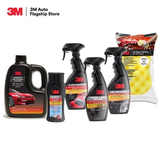 3M แชมพูล้างรถ PN39000W +PN08889LT+PN39034LT+PN39040LT+PN39042LT+ฟองน้ำ 3M