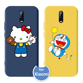 กรณีเคสโทรศัพท์มือถือลายการ์ตูนโดเรม่อนสําหรับ Xiaomi Redmi 6a Xiaomi Mi 8 Mi 9 Redmi Note 6 7 Pro Mi 9