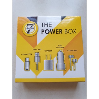 ชุดชาร์จแบตพร้อมหูฟัง ครบชุด 7 Degrees The Power Box