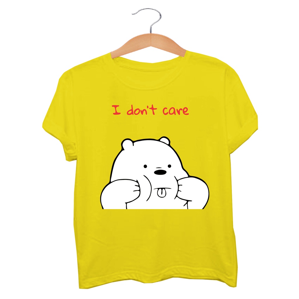 เสื้อยืดจัมโบ้ I dont Care เสื้อยืดผู้หญิง New Jumbo I dont Care