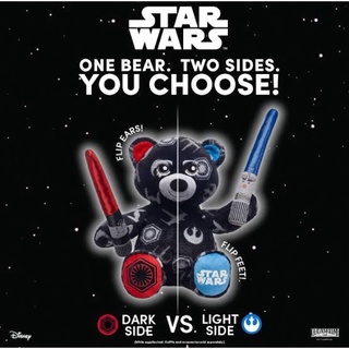 ตุ๊กตาหมี สตาร์วอ Star Wars เปลี่ยนสี-เท้า/หู กลับด้าน 2สี  🌟บิ้วอะแบร์ Build A Bear Workshop🌟 มือสองสภาพดีมาก 🌟