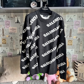 B บีบี Balen 2022 Mono Oversize Sweatshirt (พรีเมี่ยม พร้อมส่งในไทย) New collection เสื้อสเวทเตอร์ ไหมพรม บาเลน