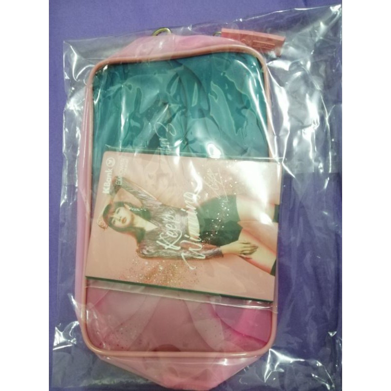 ยกเซ็ตกระเป๋า + สายคล้องกระเป๋า + สมุดโน๊ตโพสอิท kbank x blackpink🖤💗