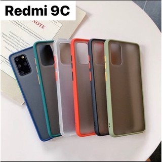 🇹🇭[ส่งจากไทย] เคสกันกระแทก ปุ่มสีผิวด้าน Case Redmi9C ขอบนิ่มหลังแข็ง