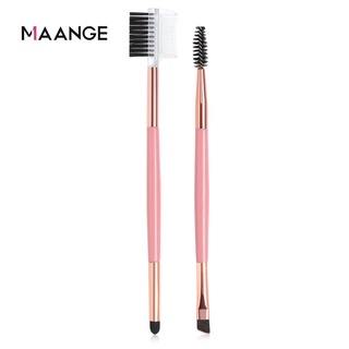 MAANGE 2 ชิ้นแปรงแต่งหน้าคิ้วขนตาอายแชโดว์เครื่องปั่นตา