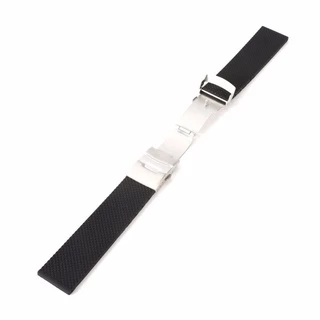 B&G สายนาฬิกา Silicone Strap เเบบนิ่ม สายยางซิลิโคน ลายตาข่าย มีขนาด 20 mm, 22 mm, 24 mm