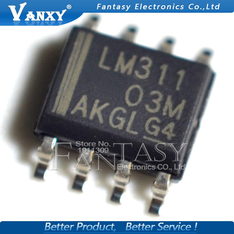 10PCS LM311DR SOP8 LM311 SOP-8 SMD TI Operational Amplifiers LM311D SOP