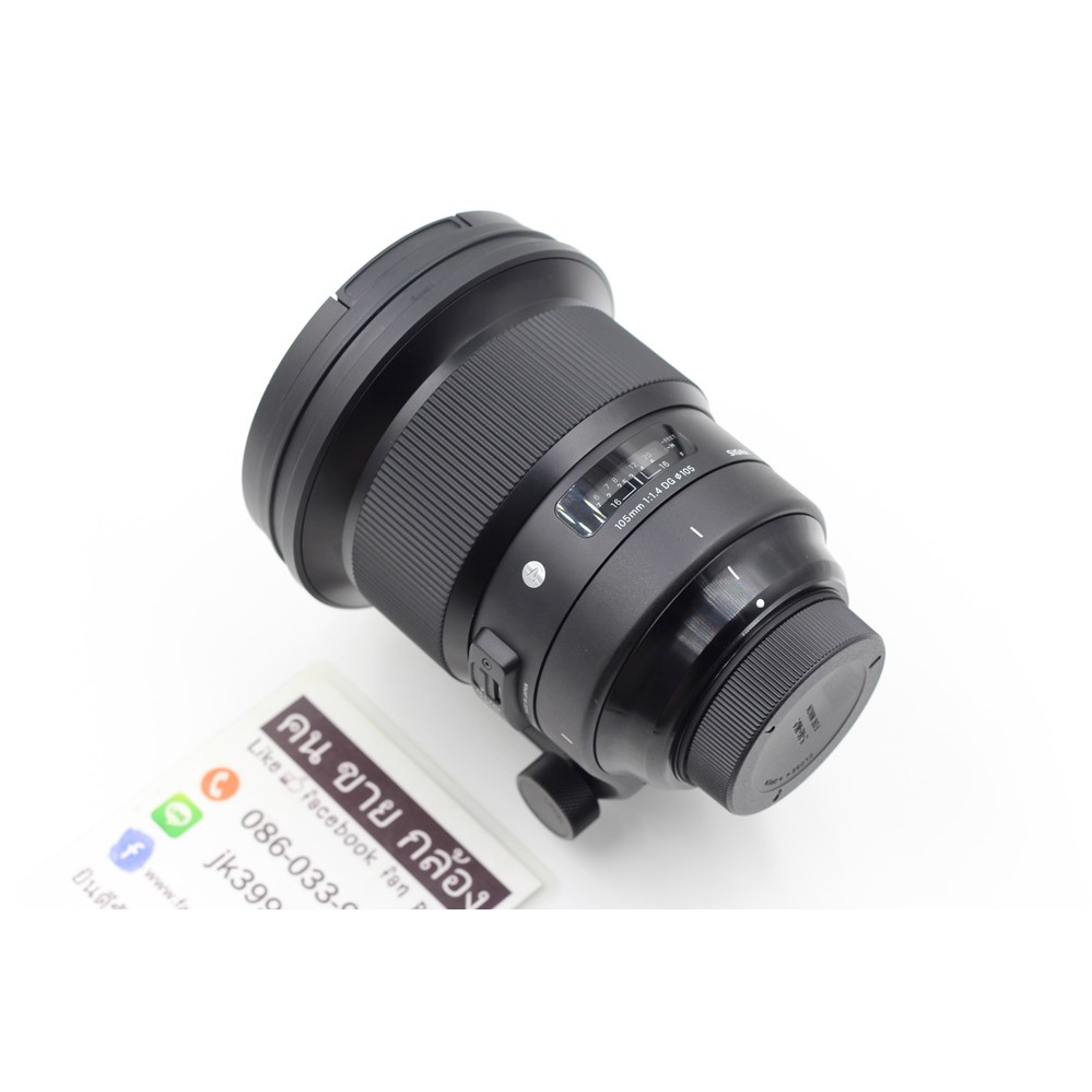 Sigma 105mm f/1.4 DG HSM(A) for Nikon สภาพสวย ไม่มีฝุ่น ฝ้า รา (หน้าเลนส์มีรอยข่วนเล็กน้อย ไม่มีผลต่