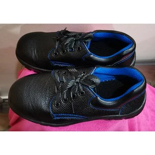 รองเท้าเซฟตี้ หัวเหล็กพื้นเหล็ก สีน้ำเงินด้านใน ข้อเตี้ย/ข้อสูง Size 36-48