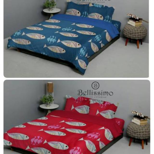 MERAH KING RABBIT ผ้าปูที่นอน - ขนาด 100/120 Gyotaku สีแดง