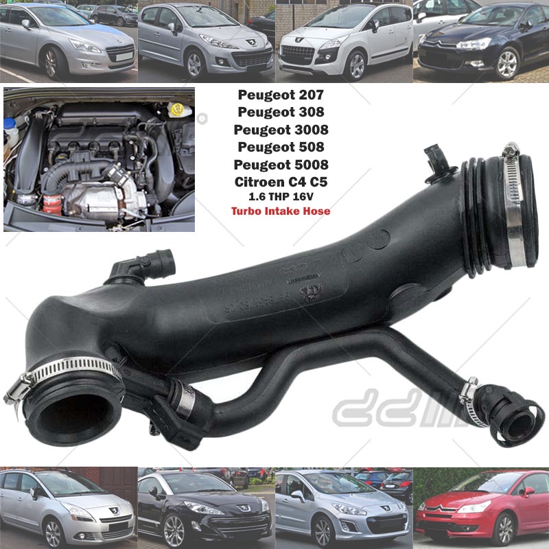 Peugeot Citreon 308 408 508 3008 5008 RCZ 1.6 THP Citroen DS4 DS5 C4 C5 Air Intake ท่อ Turbo Intake 