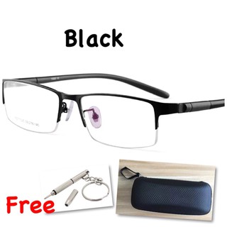 กรอบแว่นตาคุณภาพดี (D) Half Frame โลหะผสมTitanium แข็งแรง ดูดี น้ำหนักเบา