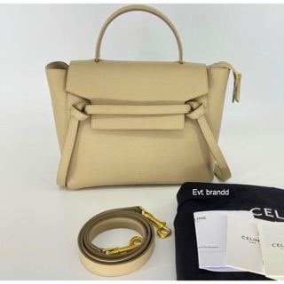 Used like newwww celine micro beltbag light taupe y.19 Fullset