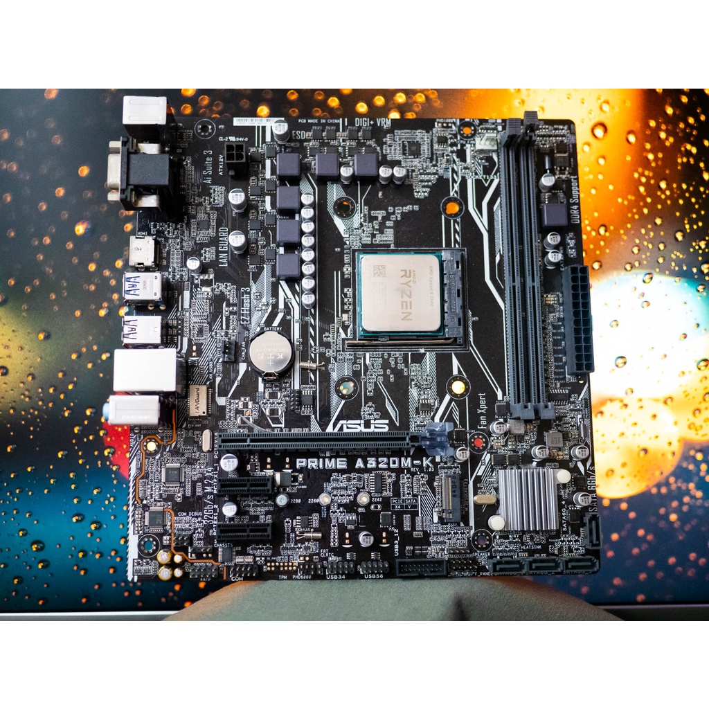 CPU AMD RYZEN 5 2600 + Asus Prime A320M-K มือสอง สภาพใหม่