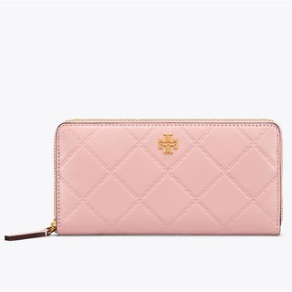 💕Tory Burch💕ของแท้💯% GEORGIA ZIP CONTINENTAL WALLET SHELL PINK