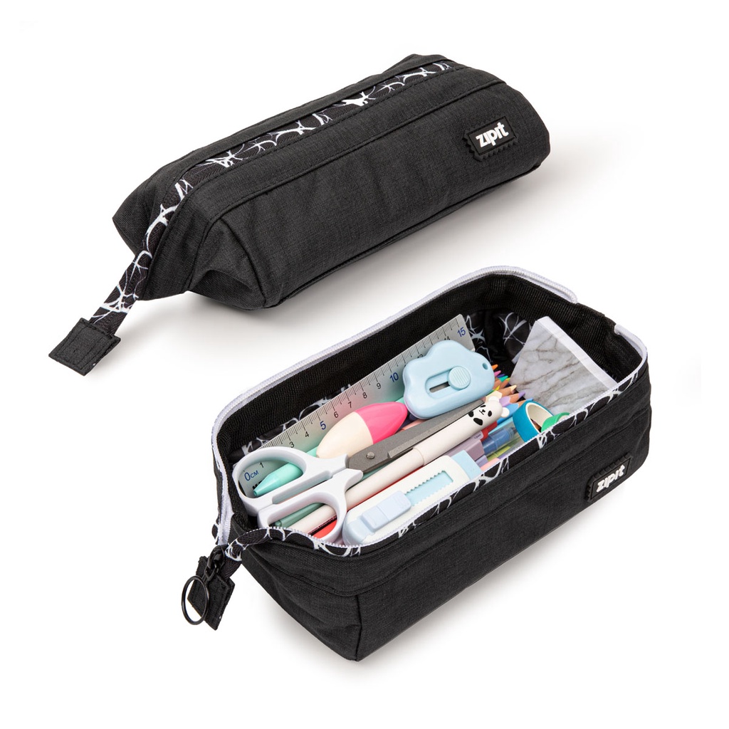 ZIPIT Lenny กล่องดินสอสําหรับผู้ใหญ่และวัยรุ่นความจุขนาดใหญ่กระเป๋าทนทานกว้างเปิดเครื่องเขียน Organi