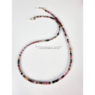 สายคล้องแมส หินนำโชค018"TOURMALINE "ทัวร์มาลีน"