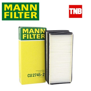 MANN FILTER BENZ  ไส้กรองแอร์  CU2745-2 เบนซ์ รุ่น W210 W215 W220  OE 210 830 00 18  MAHLE : LA47/S :มี2ชิ้น