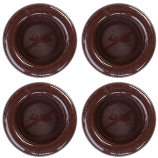 (ส่งฟรี!)ANTRING ที่รองขาโต๊ะกันมด สีน้ำตาล จำนวน 4 ชิ้น