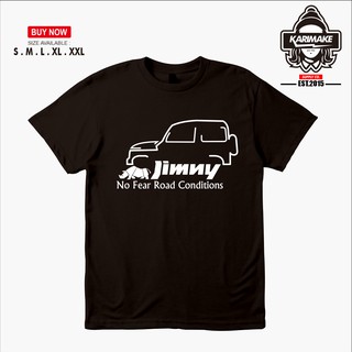 เสื้อยืด พิมพ์ลายรถยนต์ Suzuki Jimny No Fear Roadสามารถปรับแต่งได้