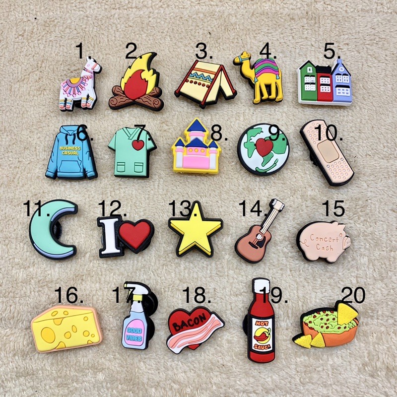 JBCS 🌈👠Shoe Charm “MixHitz3” 💥💥ตัวติดรองเท้ามีรู เซต รวมฮิต3🎉🎉 ตัวไหนก็ได้ เข้ากันจริงๆนะ จัดไปแบบสบายๆ