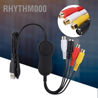 Rhythm000 USB2.0 UVC Video Capture Card Analog Grabber HD Recorder For Windows/Mac/Linux