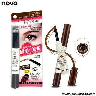 โนโว เจลเขียนคิ้ว เจลคิ้ว กันน้ำ NOVO BEAUTY EYEBROW GEL 3g ดินสอเขียนคิ้ว สนใจเลื่อนดูรูป สินค้าได้เล